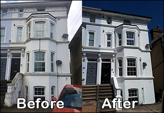 Property Building Exterior Painting_Specialists-kent-Maidstone, Canterbury, Sevenoaks, Ashford, Dover, Sittingbourne, Strood, Larkfield, sheppey, Tonbridge, Medway_towns